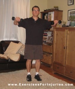 Dumbbell Lateral Raises - Short Arm (End)
