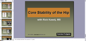 Core Stability of the Hip Fitness Education Webinar 300x145 What is a Fitness Education Webinar?