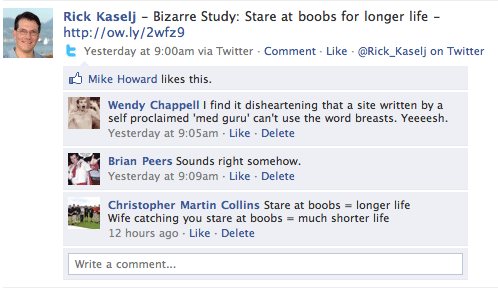 Breasts on Facebook Ricks Rambles