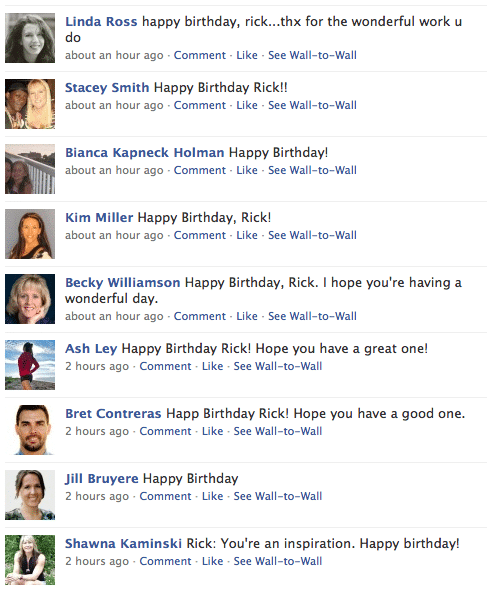 Rick Kaselj Facebook Birthday