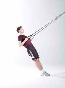 z trainer low row 221x300 Suspension Trainer for Shoulder Pain