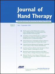 J Hand Ther Tennis Elbow Exercise Mistakes