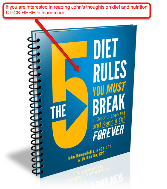 Johns-Thoughts-on-Diets-and-Nutrition Johns Thoughts on Diets and Nutrition Training and Nutrition Advice with John Romaniello