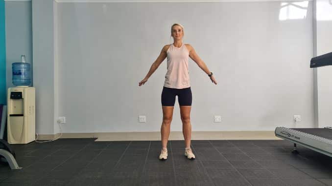 Alternating Overhead Reaches start - Exercises For Injuries