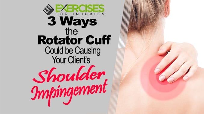 3 Ways The Rotator Cuff Could Be Causing Your Client S Shoulder