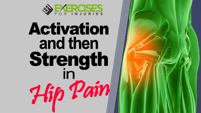 Activation and then Strength in Hip Pain