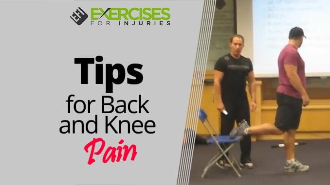 Tips for Back and Knee Pain