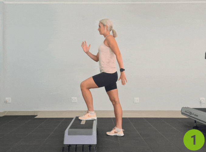 Step-ups - Avoiding Injuries Using Workout Finisher