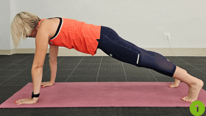 Plank to Downward Dog