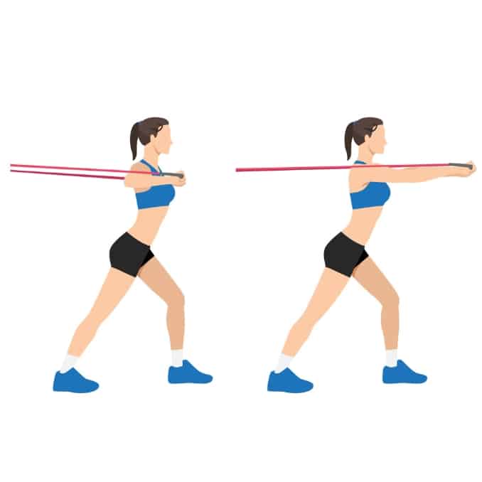 Chest Press with Bands - Variable Resistance Exercise Examples