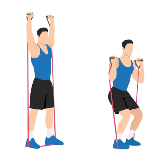 Squats with Band or Chain
