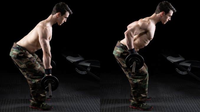 man-exercising-barbell-bent-over-row - are bent over rows safe