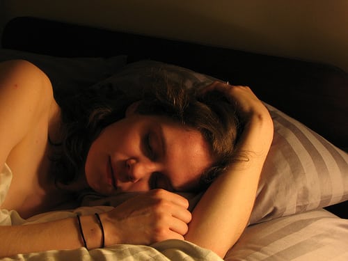 woman sleeping