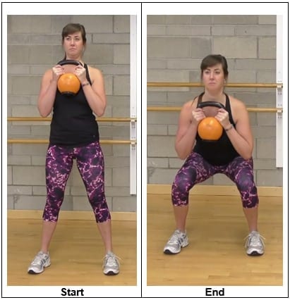 Goblet Squat - hip strengthening exercises for women