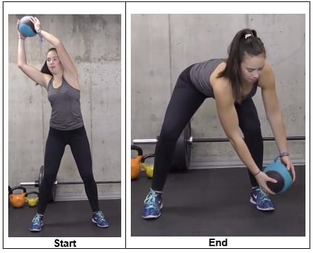 Medicine Ball High-low Chop - Strengthening Exercises to Relieve Back Pain