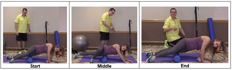 Foam Rolling Out the Iliotibial Band - tips on managing knee pain and swelling