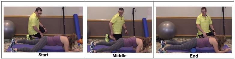 Foam Rolling Out the Quads - tips on managing knee pain and swelling