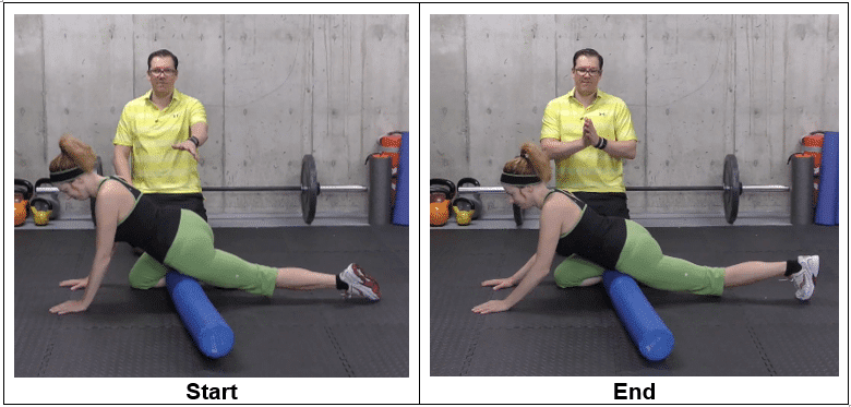 Foam Rolling Out the Hip Flexors - 4 Best Anterior Pelvic Tilt Stretches