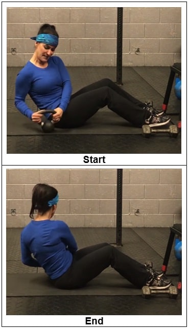 Twist Holding the Dumbbell - Dumbbell Exercises For A Solid Core