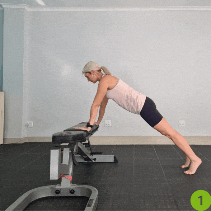 Push-Ups - Bleacher Exercises