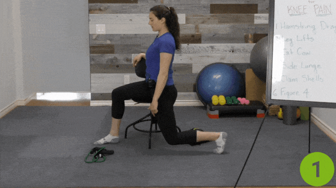Side Lunge- seated knee exercises for seniors