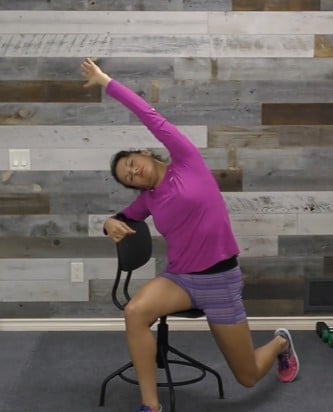 seated side bend stretch