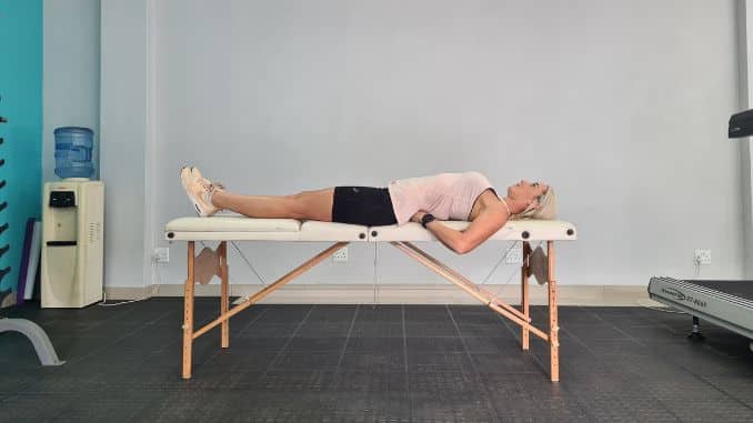 Pull on your hip_low back