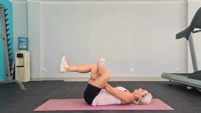 Figure 4 Stretch (Relieves Tension in the Glutes)- Tailbone Pain Relief Exercises