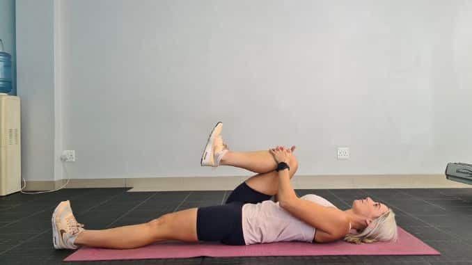 Single Leg Knee Hug (Loosens Tight Hips)