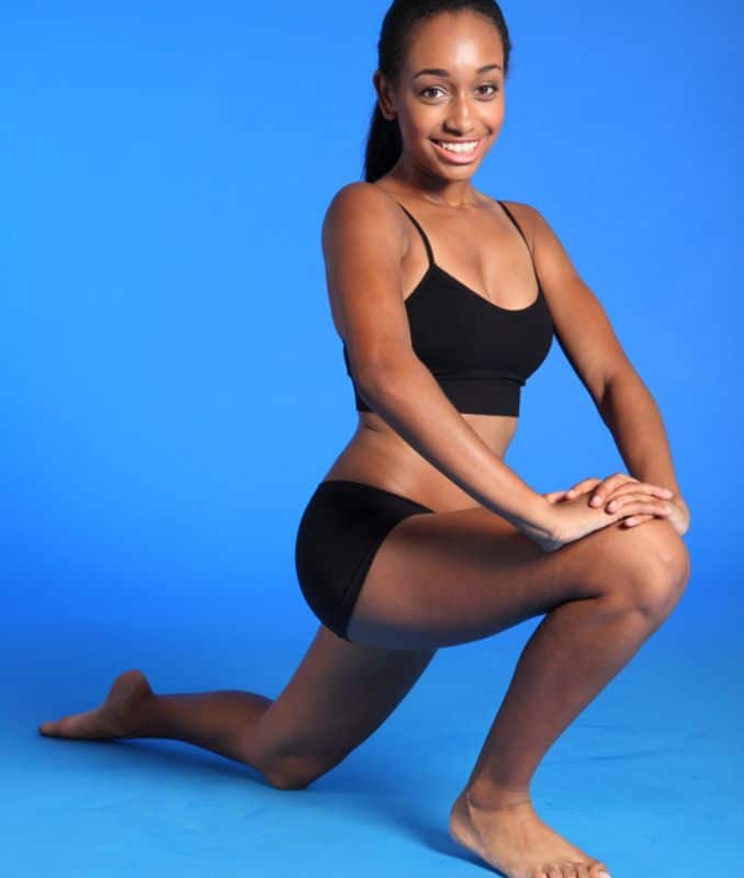 Kneeling hip flexor stretch