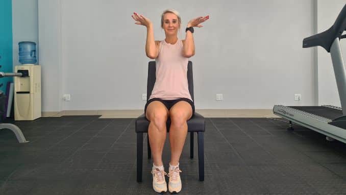 ARM FLEXION IN FRONT OF THE BODY END