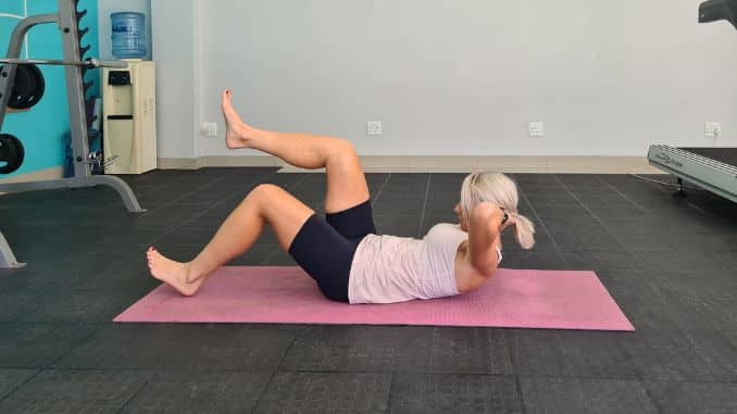 Lying Leg lifts Variation 3 Lateral view End- Killer Core Workout