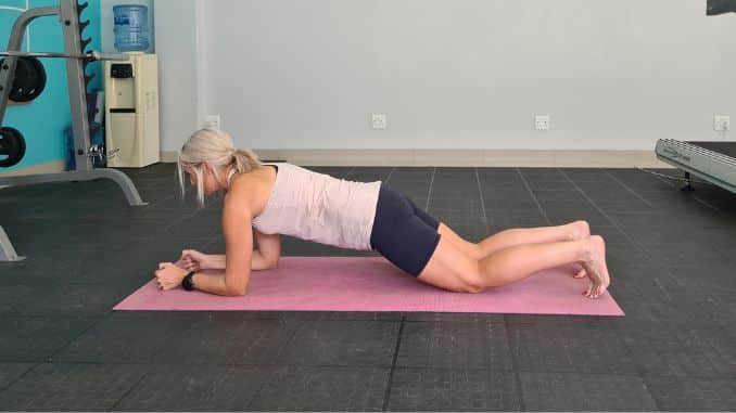 Plank Variation 2 Lateral view