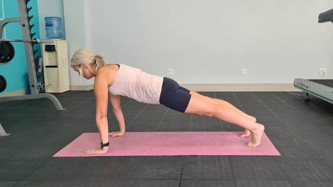 Plank Variation 3 Lateral view