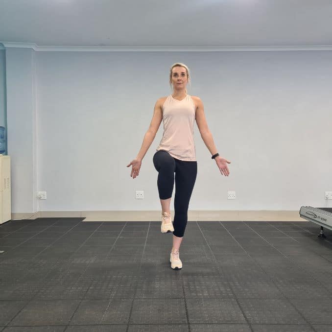 Single Leg Balance on a Flat Surface