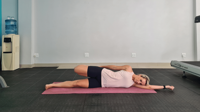 side lying