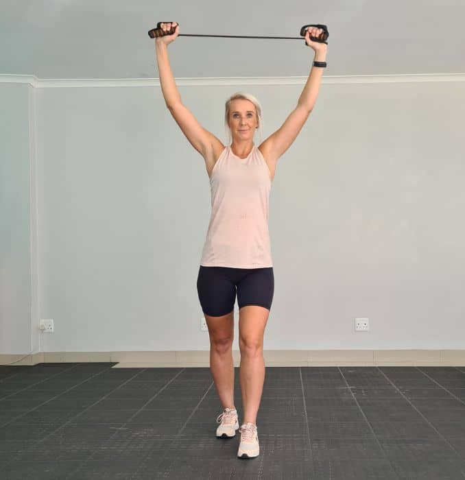 Overhead Resistance Band Stretch