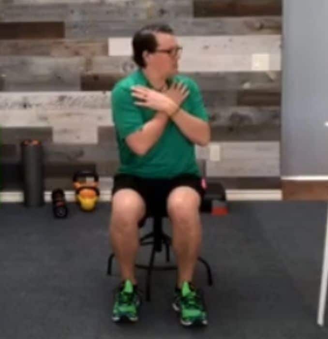 Seated Twist with Forward Bend 1