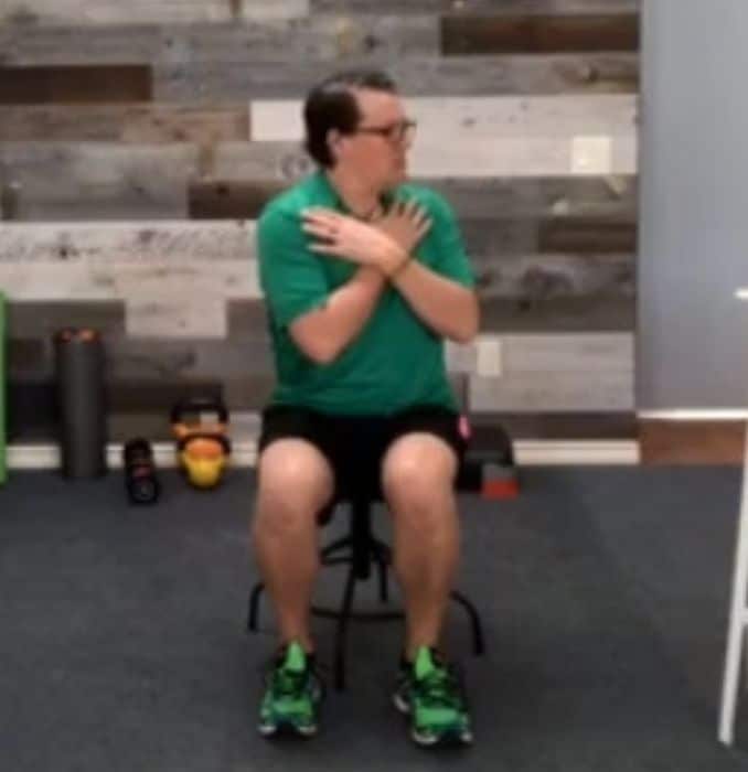 Seated Twist with Side Bend 1