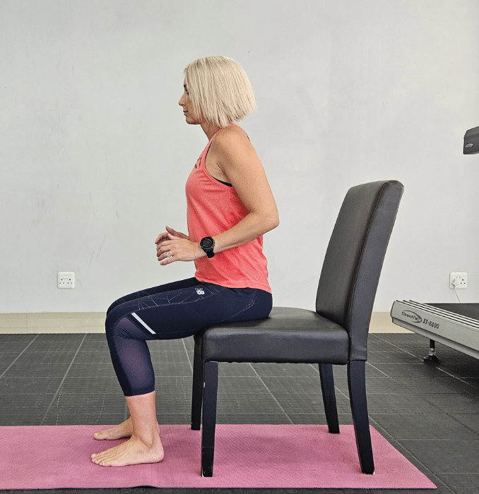 Chair Squats Variation 1