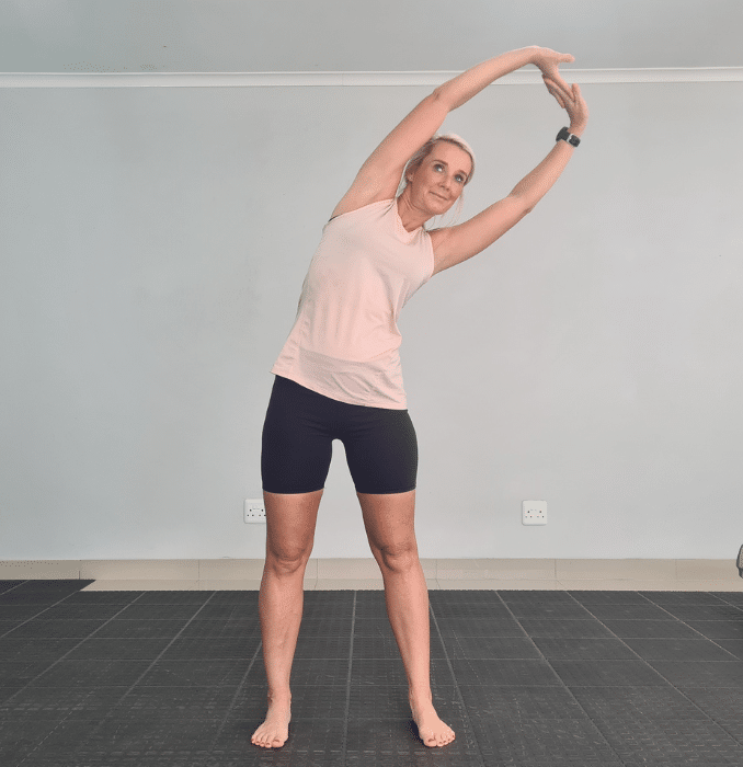 Overhead Reach With Side Bend 2