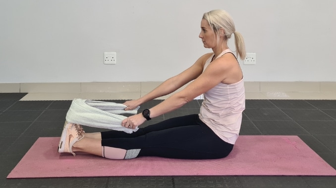 Seated Calf Stretch