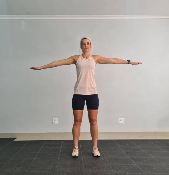 Arm Circles  1- upper body workout for women