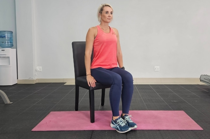 Breathe with Knee Raises