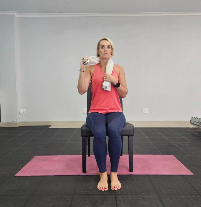 Seated Neck Rotation With Towel&nbsp;1