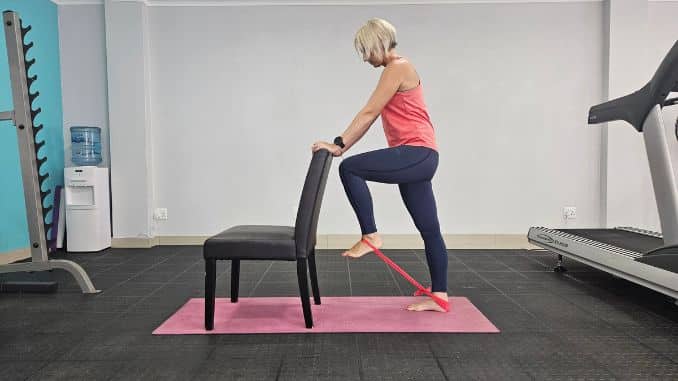 Banded Knee Lifts 1- How To Strengthen Ankles