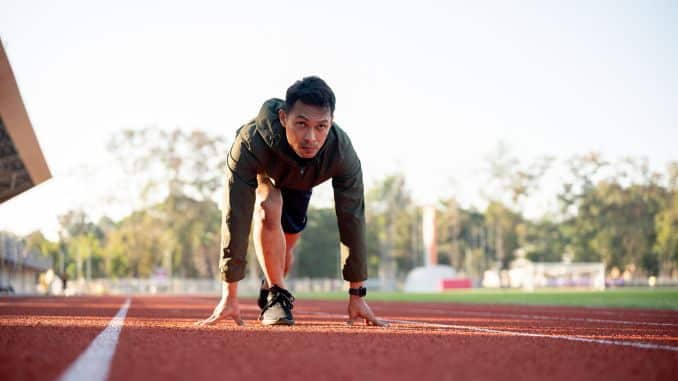 asian-athletic-male-runner - how many exercises per workout