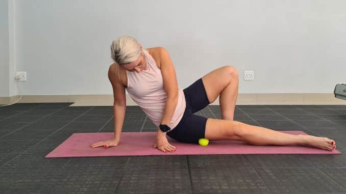 Massage Ball Techniques - IT Band Roll - Hip Massage Tool