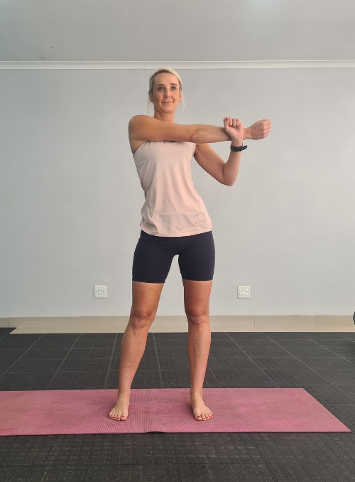 Cross-Body Shoulder Stretch - Massage for Rounded Shoulders